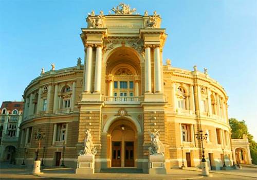 Будівлі театру в Одесі. 1883–1887